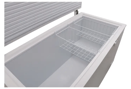 فريزر افقي جنرال سوبريم , 400 ليتر 14.1 قدم , ابيض