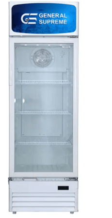 ثلاجه عرض زجاجى جنرال سوبريم 328 لتر