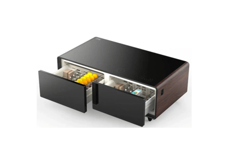 طاولة ذكية اكسبير مع ثلاجة مدمجة 135 لتر خشبي