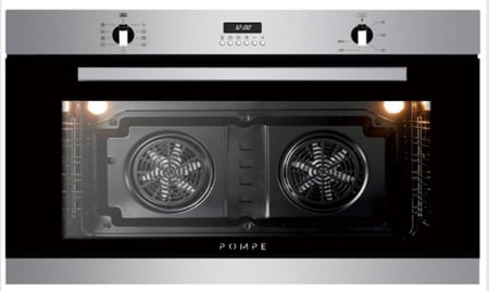 فرن بومباني كهربائي مدمج - 9 برامج - 90 سم - 2 مفتاح - السعة 125 ليتر