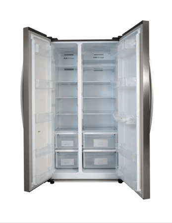 ثلاجة بيسك بابين جانبية ستانلس انفرتر 22.5 قدم