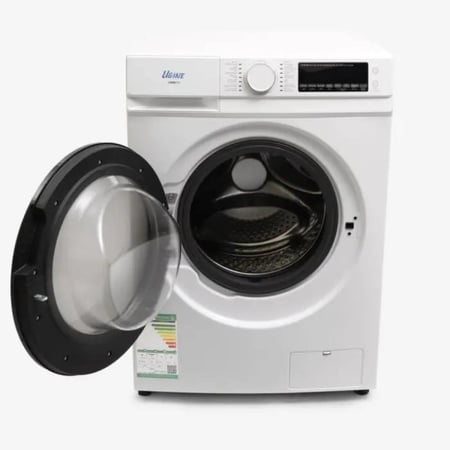 غسالة اوجين اوتوماتيك فتحة امامية 11 كغ ابيض - تنشيف حراري 100% - انفيرتر