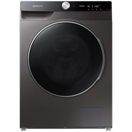 سامسونج غسالة ومجفف تحميل أمامي – 12 كجم غسيل و 8 كجم تجفيف – 24 برنامج – فضي