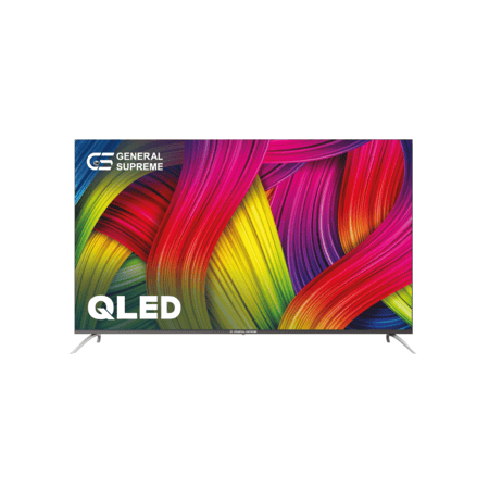 جنرال سوبريم شاشة 55 بوصه كيوليد (QLED) فائقة الدقة (4K-UHD)، سمارت جوجل تي في  , (HDR) (Dolby Audio)،(Google TV)