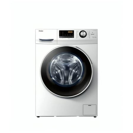 غسالة اوتوماتيك فتحة امامية هاير 14 برنامج 10 ك غسيل 6 ك تنشيف سلفر