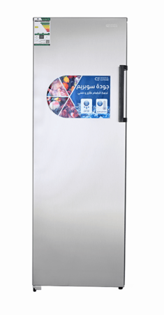 فريزر رأسي جنرال سوبريم , باب واحد , بخار , 5 أدراج , 2 رفوف , 8.1 قدم ، 232 لتر , استيل