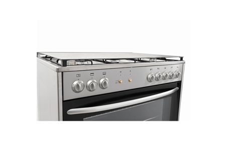 فرن غاز جنرال سوبريم 5 عيون امان كامل أشعال ذاتى 90 * 60 سم استيل - إيطالي