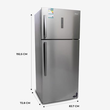 ثلاجة اوجين 564 لتر / 19.9 قدم بابين ستيل - NO FROST