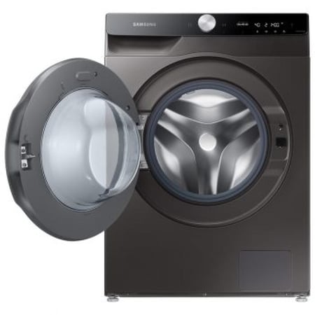 سامسونج غسالة ومجفف تحميل أمامي – 12 كجم غسيل و 8 كجم تجفيف – 24 برنامج – فضي