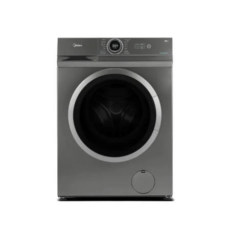 غسالة ملابس ميديا - 7 كيلو تعبئة أمامية فضي انفرتير صنع في الصين