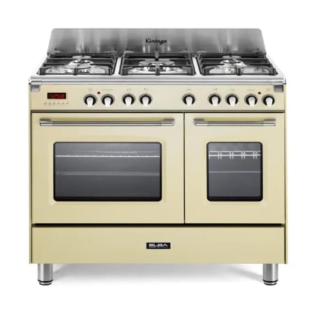 فرن البا غاز فري ستاند 90 سم بيج مع عدد 2 فرن كهرباء