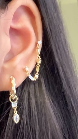 Double piercing chain