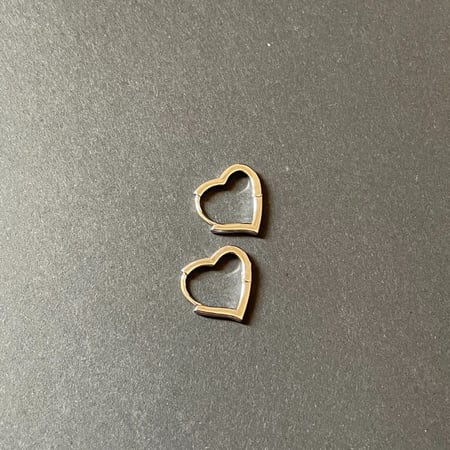 Heart errings-Silver