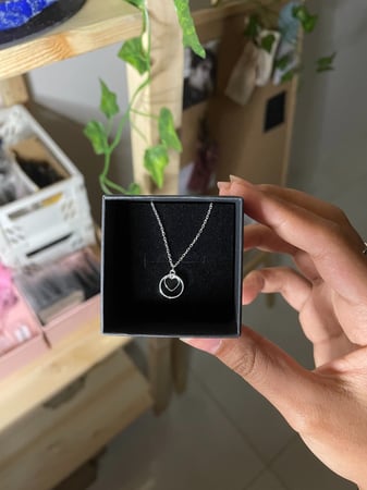 Silver black heart