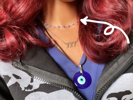 Evil eye choker