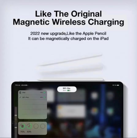 قلم أيباد برو/اير بديل، الجيل الثاني، يدعم الشحن المغناطيسي