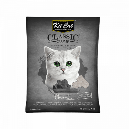 كت كات رمل كلاسيك فحم للقطط بدون رائحة 10لتر