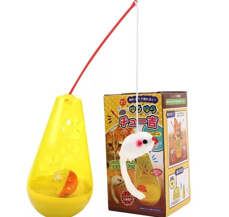 لعبة مع سنارة ريش للقطط