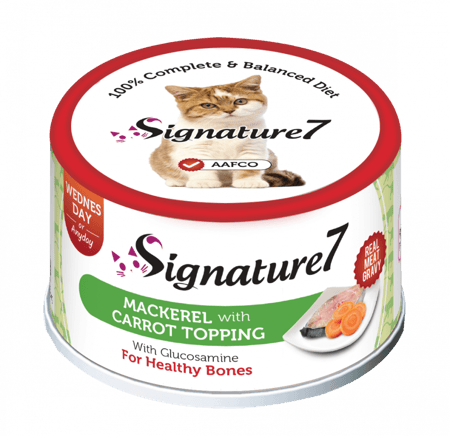 سيقنتشر7 طعام رطب للقطط ماركيل والجزر 70غ