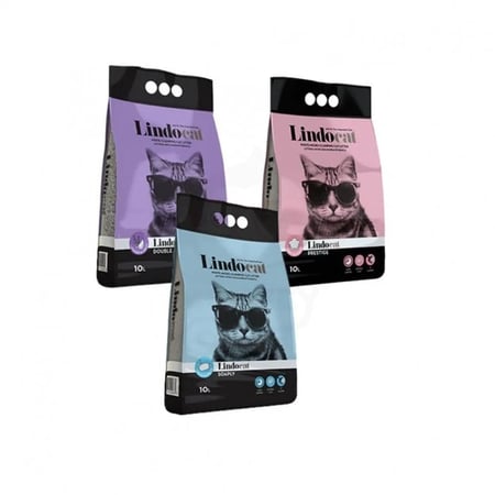 رمل قطط ليندو كات Lindocat عالي الجودة متعدد الروائح 10L