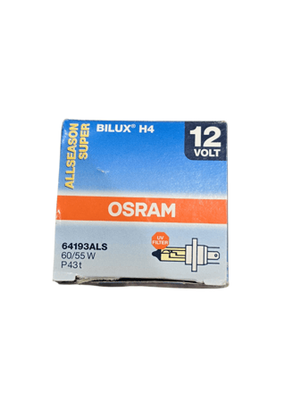 طقم لمبات H4 أوسرام أصفر سوبر