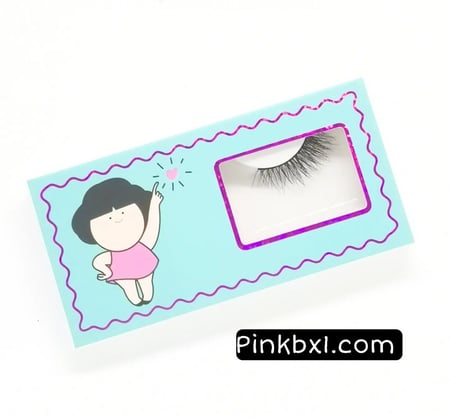 LNL2 رموش طبيعية طرف  مع ملقط بلاستيك لتركيب الرموش