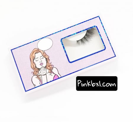 LNL42 رموش طبيعية طرف مع ملقط بلاستيك لتركيب الرموش