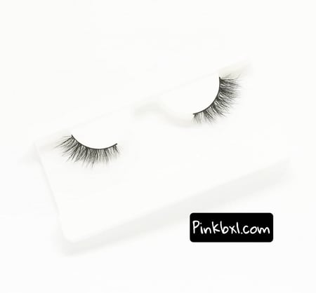 LNL42 رموش طبيعية طرف مع ملقط بلاستيك لتركيب الرموش