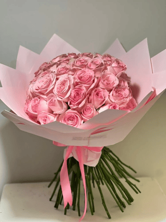 ورد طبيعي وردي