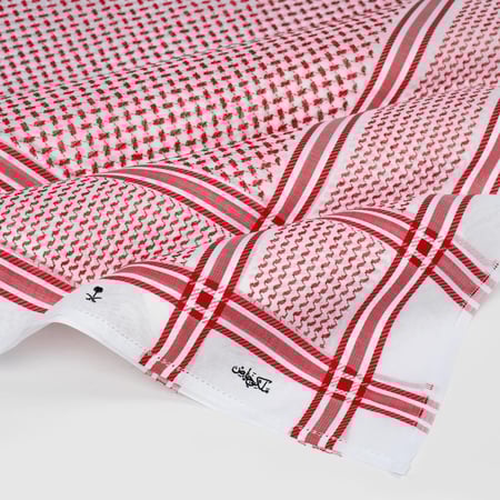 عرض خاص شماغ ملكي جولد + شماغ ملكي بريميوم ختم ابيض