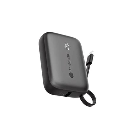 باوربانك بحجم صغير وسعة عالية 10 الف مللي امبير بقوة 20W من RAVPOWER