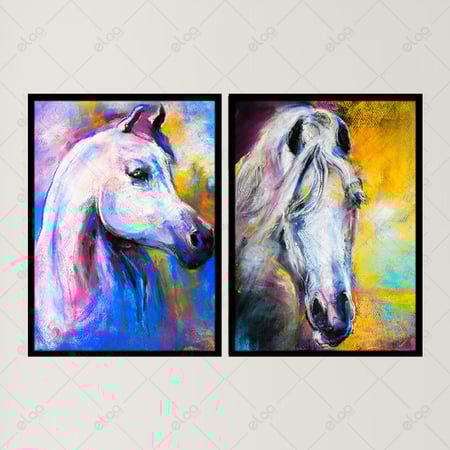 لوحات فنية صورة الباستيل الفن الحديث لرسمة الخيول