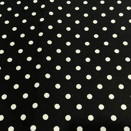 قماش أسود منقط