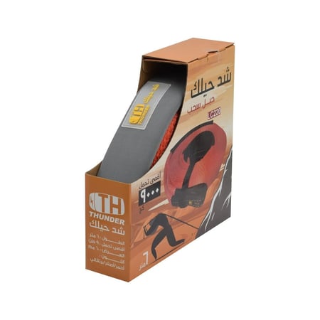 حبل سحب سيارات وشاحنات بلون  أحمر 6 متر بقوة تحمل 9 طن  قطر 60 مم