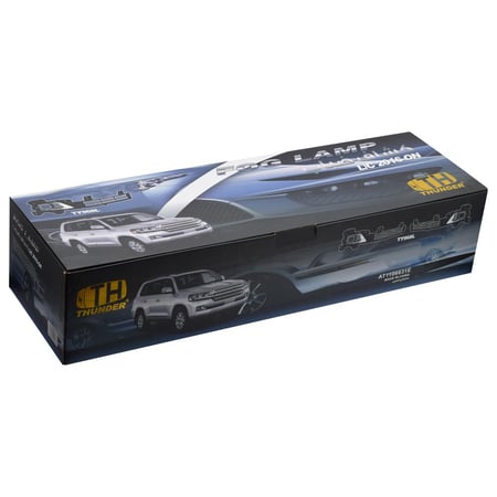 غطاء كشافات ضباب لاندكروزر 2019-2016 قطعتين بدون مصباح أســـود