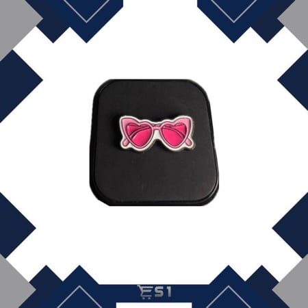 ملصق معدني | Glasses Pink