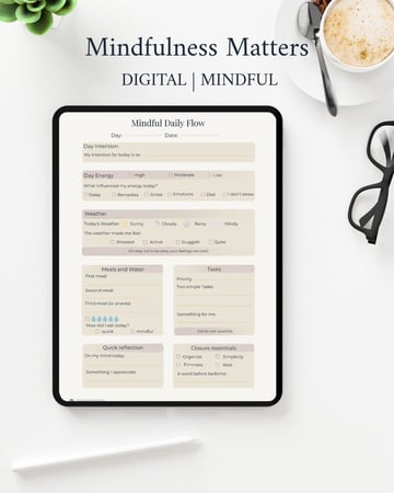 Mindful Daily Flow | Digital | Intentionally Designed | English Version