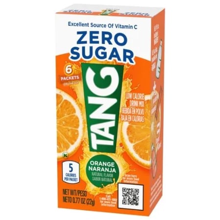 عصير برتقال منخفض السعرات من تانج 22 جم - TANG ZERO SUGAR