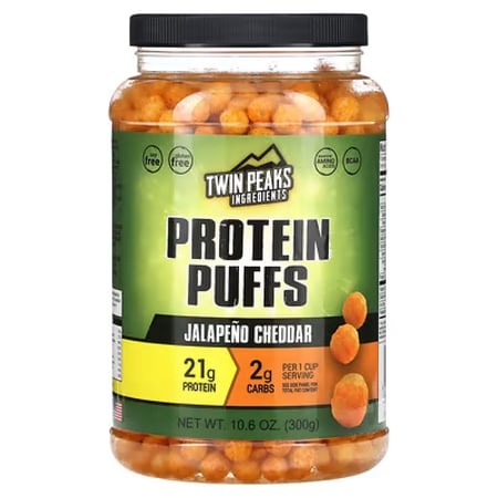 منتفخات  بروتين توين بيكس - Twin Peaks Protein Puffs - Nacho Cheese 300g