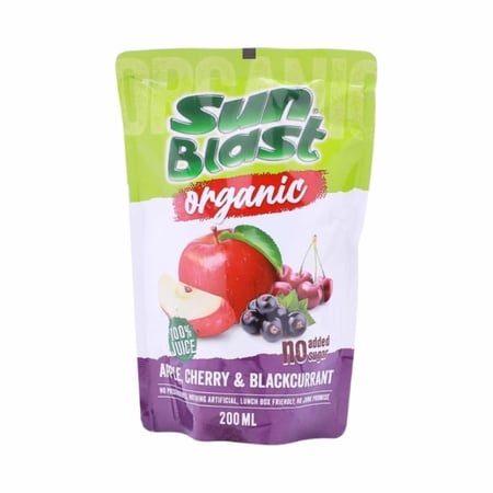 سن بلاست عصير عضوي 200 مل - SUN BLAST ORGANIC JUICE