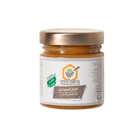 عسل بالفول السوداني الأصلي 250 جم - عسل أبو نايف