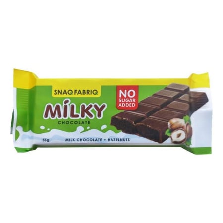 سناك فابريك بار شوكولاتة بالحليب 55 جم - SNAQ FABRIQ MILKY CHOCOLATE