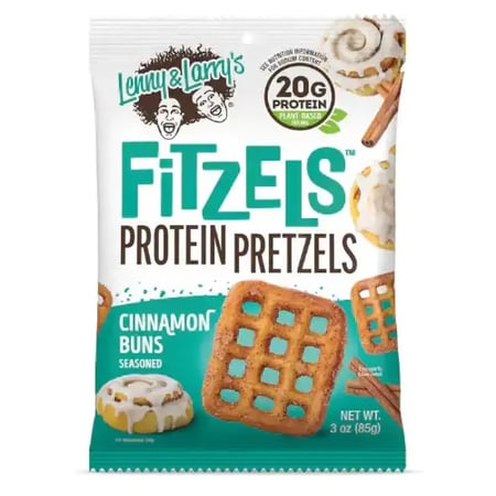 فيتزيلز بريتزل عالي البروتين ليني & لاري 85 جرام - LENNY & LARRY'S FITZELS PRETZELS