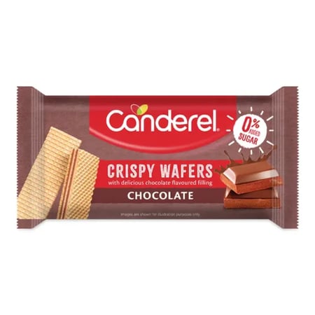 كريسبي ويفر بدون سكر مضاف كاندريل 45 جم - CANDEREL CRISPY WAFERS