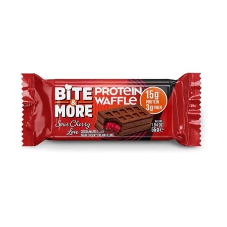وافل بروتين بايت آند مور 55 جم - BITE & MORE PROTEIN WAFFLE