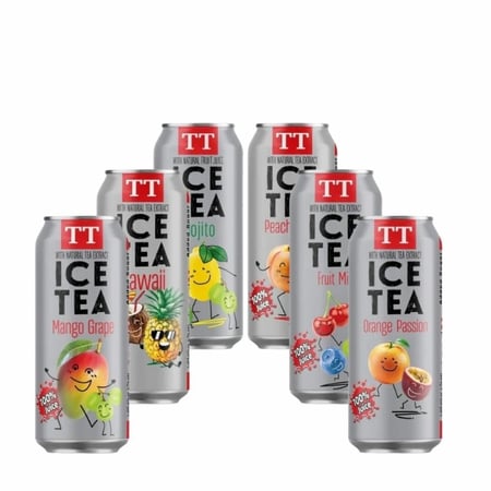شاي مثلج بدون سكر مضاف تي تي 330 مل - TT ICE TEA