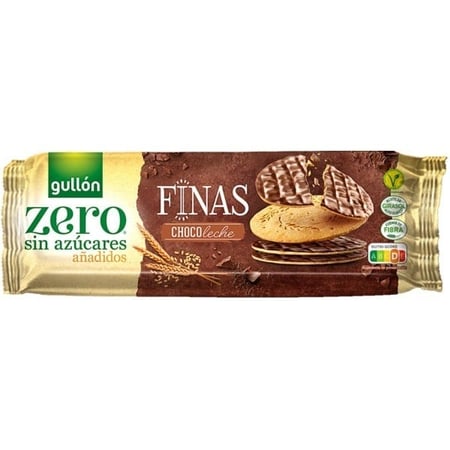 جولون رقائق الشوفان مغطى بالشكولاتة خالي من السكر - Gullon Zero Thins Oaty with Milk Choc