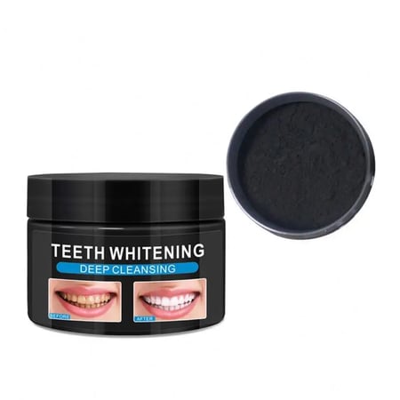 بودرة الفحم لتبييض الاسنان