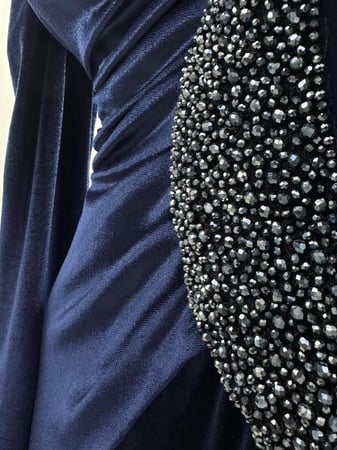 فستان سهره   مخمل كحلي