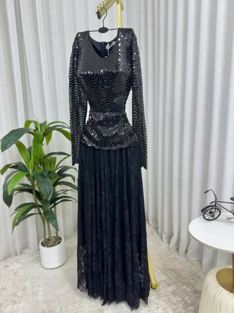 فستان سهره  فخم اسود